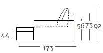 chaiselongue versalles MEDIDAS